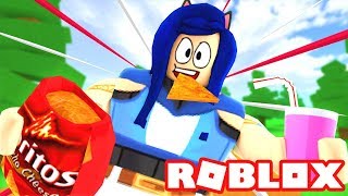 GETTING SUPER FAT IN ROBLOX! ROBLOX EATING SIMULAT