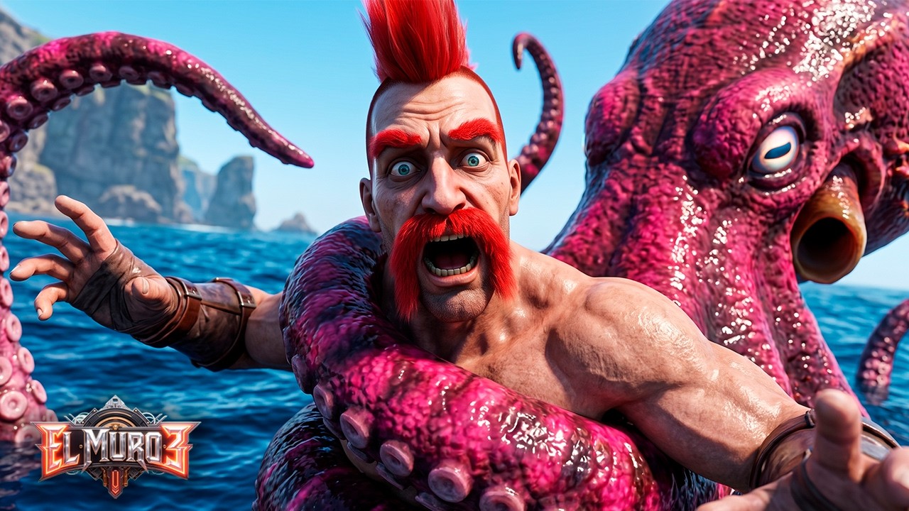 ARK - Me enfrento al MEGA PULPO GIGANTE!! - Cap.25 - EL MURO 3