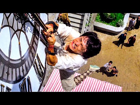 Jackie Chan jumps off the Bell Tower | Project A | CLIP