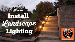 Installing Outdoor Landscape Lighting (EASY!!) -- by Home Repair Tutor