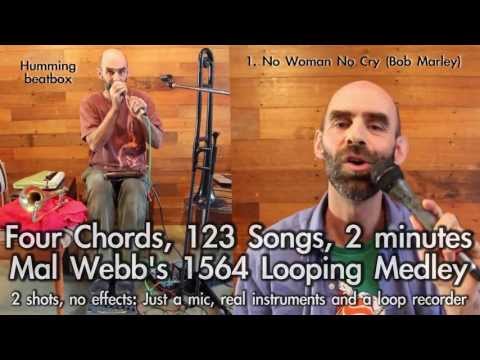Four Chords, 123 Songs, 2 minutes: Mal Webb's 1564 Looping Medley