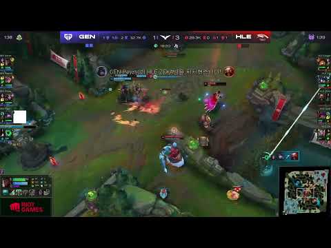 HLE Zeka chained and hooked by GEN Chovy and Delight! GEN vs HLE LCK spring playoff Game 4