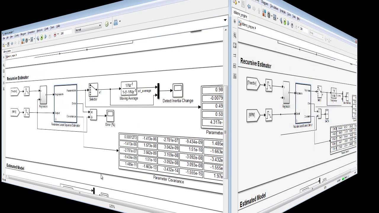 Online Parameter Estimation with Simulink