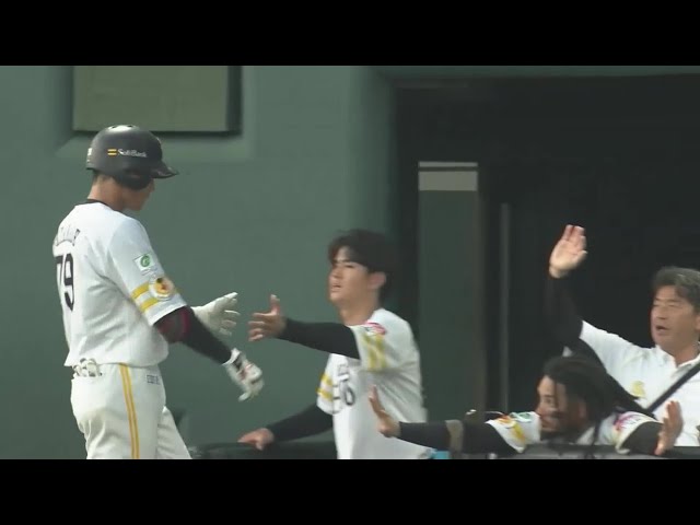 【ファーム】チャンスをものにした!! ホークス・渡邉陸 先制の犠牲フライを放つ!! 2023年7月28日 福岡ソフトバンクホークス 対 中日ドラゴンズ