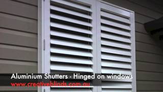 Aluminium Shutters Hinged Bangalow