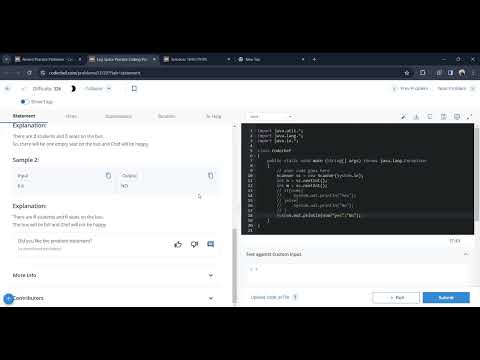 Leg Space Practice Coding Problem Codechef In Java