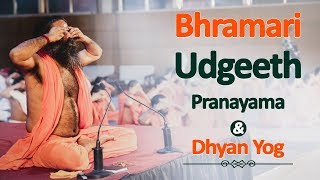 Bhramari, Udgeeth Pranayama & Dhyan Yog | Swami Ramdev