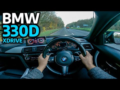 BMW 3 SERIES F30 330D XDRIVE 3.0 TURBO M SPORT - POV TEST DRIVE & REVIEW (UK)