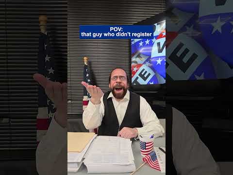 POV: that guy who didn't register 🗳️😅
