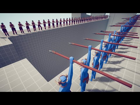 50x SPEAR THROWER vs 50x ARMY PART 3 | Totally Accurate Battle Simulator TABS