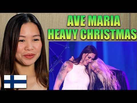 American Girl Reacts to Floor Jansen & Marko Hietala - Ave Maria  (Heavy Christmas)