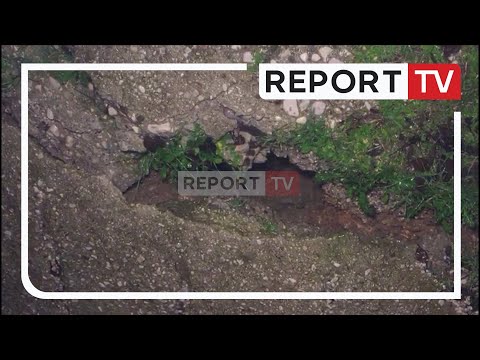 Report TV - Shiu i dendur, një pallat 6 katësh rrezikon të shembet në Gjirokastër