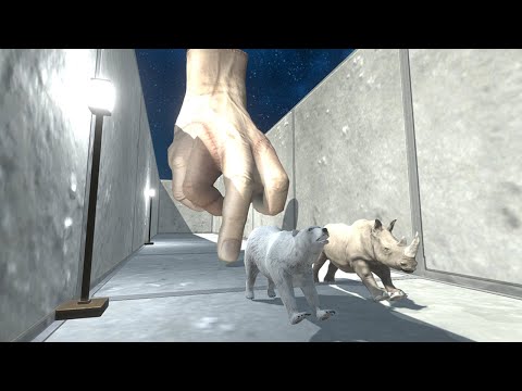 Tunnel of Nightmares Challenge | Escape from a Giant Hand - Animal Revolt Battle Simulator