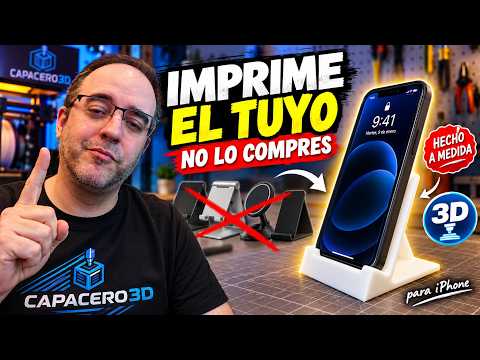 Soporte personalizzado para iphone: Diseño y 3D.