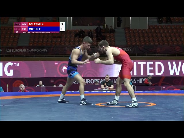 1736 | 36 | U23 GR 55kg | 1/2 Final | DELEANU Artiom (MDA) | MUTLU Emre (TUR)