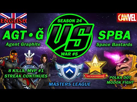 AW: AGT•Ǧ vs. SpBa | S24W5 | 8 Kills, MVP #1 | STREAK CONTINUES - Marvel Contest of Champions