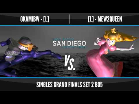 LSSD 95 - OkamiBW (Sheik) vs. Mew2Queen (Peach) - SSBM Grand Finals Set 2 - Smash Melee