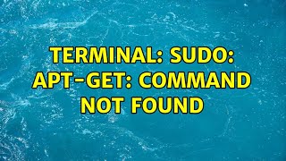 Ubuntu: Terminal: sudo: apt-get: command not found