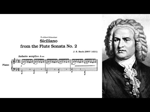 J. S. BACH / W. KEMPFF - Siciliano BWV1031 (Tatiana Nikolayeva)