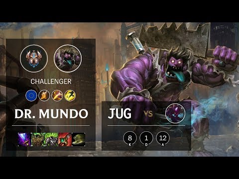 Dr. Mundo Jungle vs Kha'Zix - EUNE Challenger Patch 10.8