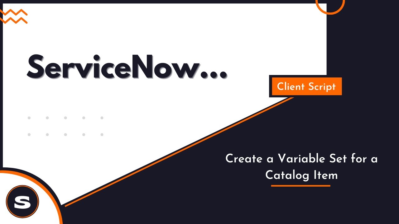 ServiceNow: How to create a Variable Set | Service Catalog Variable Sets