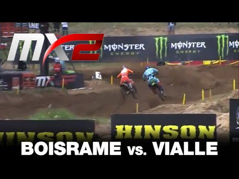 Boisrame passes Vialle - MX2 Race 2 - MXGP of Riga 2020