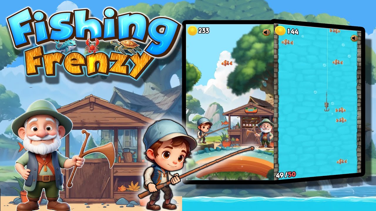 Fishing Frenzy || Construct 3 Game Template || Source code