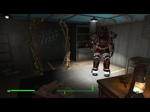 Fallout 4 BoS (Very Hard) Pt. 133 - BoS Quartermastery: VIM Pop Factory - VIM Pop Power Armor