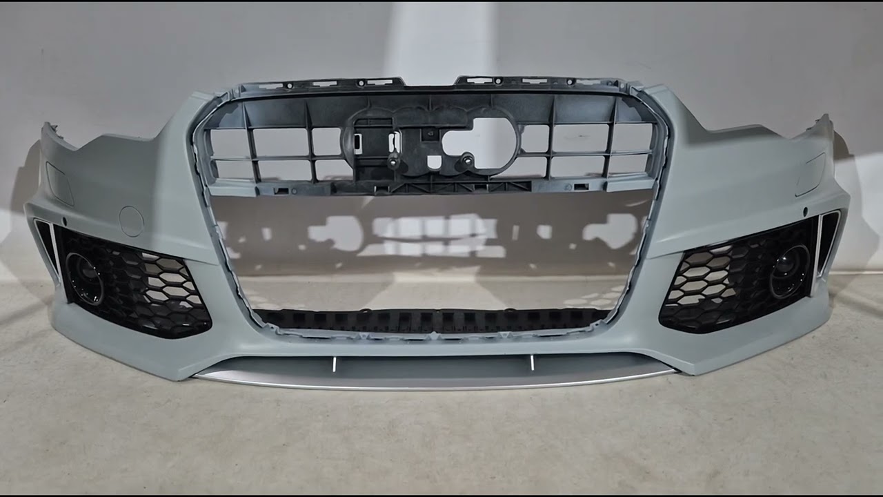 Audi A6 C7 2011-2017 гг. Передний бампер RS6-Style (2011-2014) Video 1