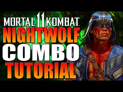 Mortal Kombat 11 NIGHTWOLF Combo Tutorial - Daryus P