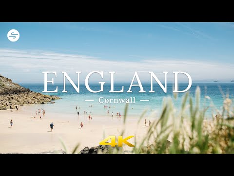 [4K UHD] Cornwall, ENGLAND🏴󠁧󠁢󠁥󠁮󠁧󠁿 Ambient Drone Film + Ambient Chillout Music for Relax