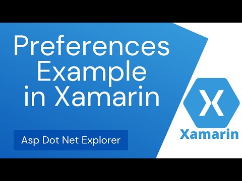 Preferences example in Xamarin Forms Mobile App Development | Save Retrieve data from Preferences