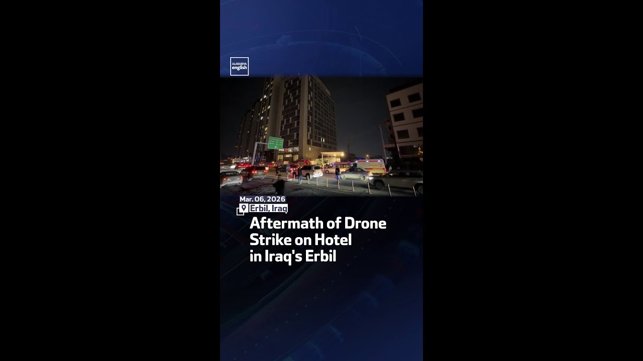 Video | Aftermath of Drone Strike on Hotel in Iraq's Erbil