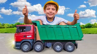 Download lagu Funny Stories about Bruder Trucks and Big Real Dump Truck - compilation mp3 Download lagu Funny Stories about Bruder Trucks and Big Real Dump Truck - compilation mp3