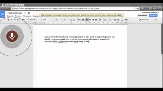 Dicteren in Google Docs