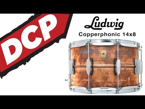 Ludwig Copper Phonic Snare Drum 14x8 Raw image 2