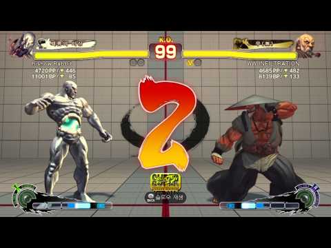 SSF4 AE hishow Rabbit(Seth) VS INFILTRATION(Gouken).
