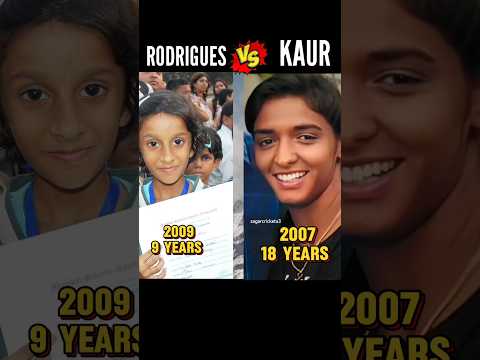 Jamima Rodrigues Vs Harmanpreet Kaur Age Transformation 😱❤️ #trending #cricket #ipl