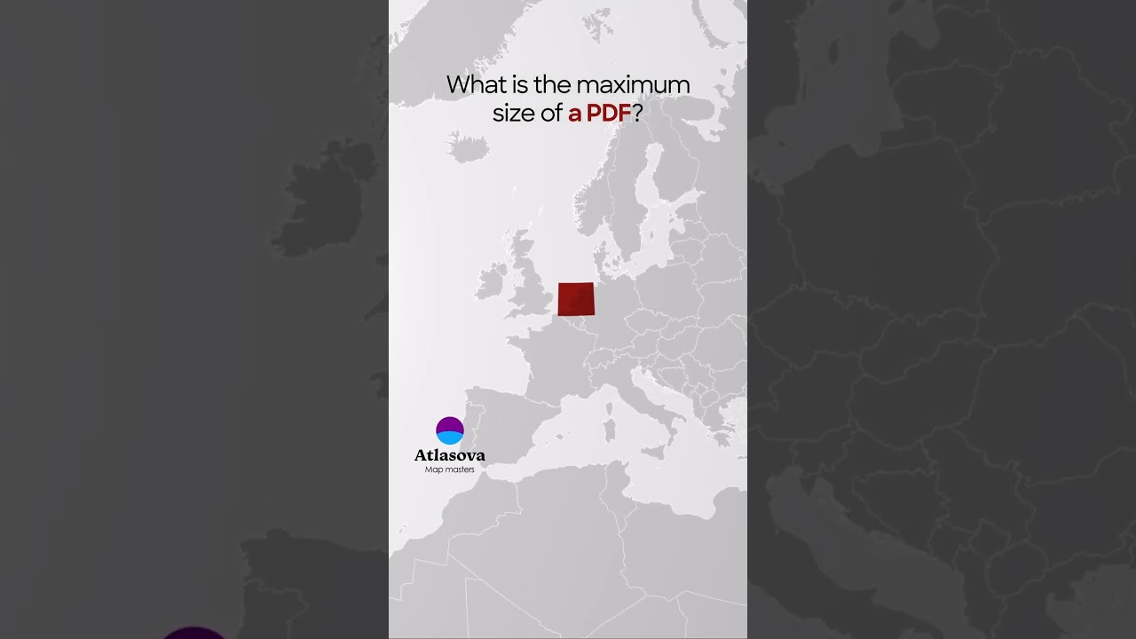What is the maximum size of a PDF? #map #geography #sizecomparison #pdf #youtubeshorts