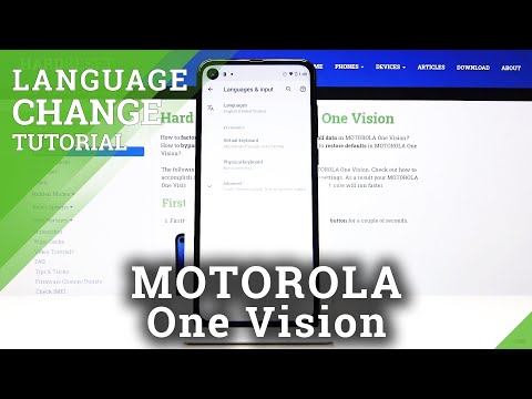 How to Change Language in MOTOROLA One Vision – System Dictionary