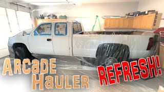 Can I Paint My Arcade Hauler With A $500 Budget! Clearcoat peel Silverado