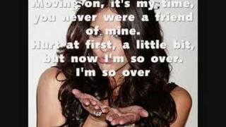 Over It katharine mcphee with lyrics