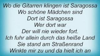Rex Gildo - Saragossa Lyrics