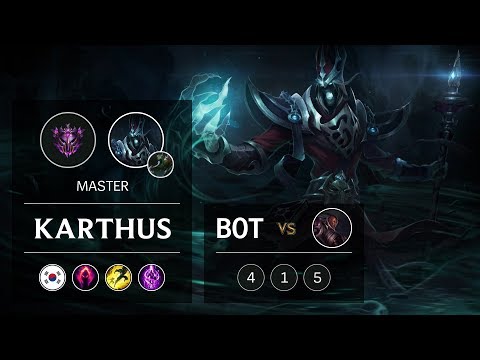 Karthus Bot vs Lucian - KR Master Patch 9.5