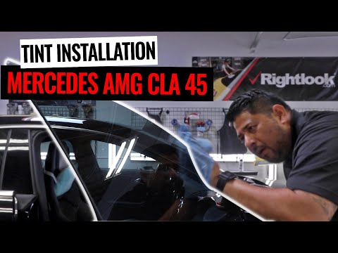 How To Install Window Tint On Mercedes CLA AMG 45