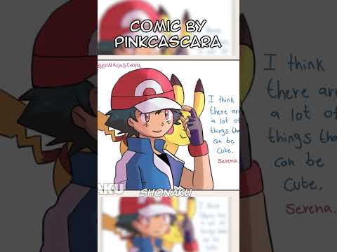 Dense Serena | Pokemon (Comic dub) #entertainment #pokemon #romantic #shorts #anime