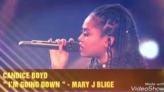 THE FOUR/ HER SOUND LIKE BEYONCE/ CANDICE BOYD "I'M GOING DOWN"(MARY J BLIGE) - "HERE"(ALESSIA CARA)