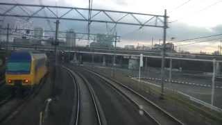 preview picture of video '[cabinerit] A train driver's view: Zwolle - Utrecht CS, ICM, 04-Feb-2015.'