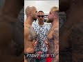 ANDREW TATE STARES DOWN JAKE PAUL HARD IN FIRST FACE OFF