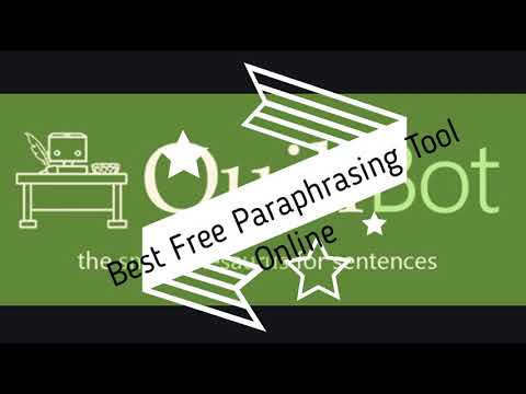 QuillBot - Best Free Paraphrasing And Free Rewriter...